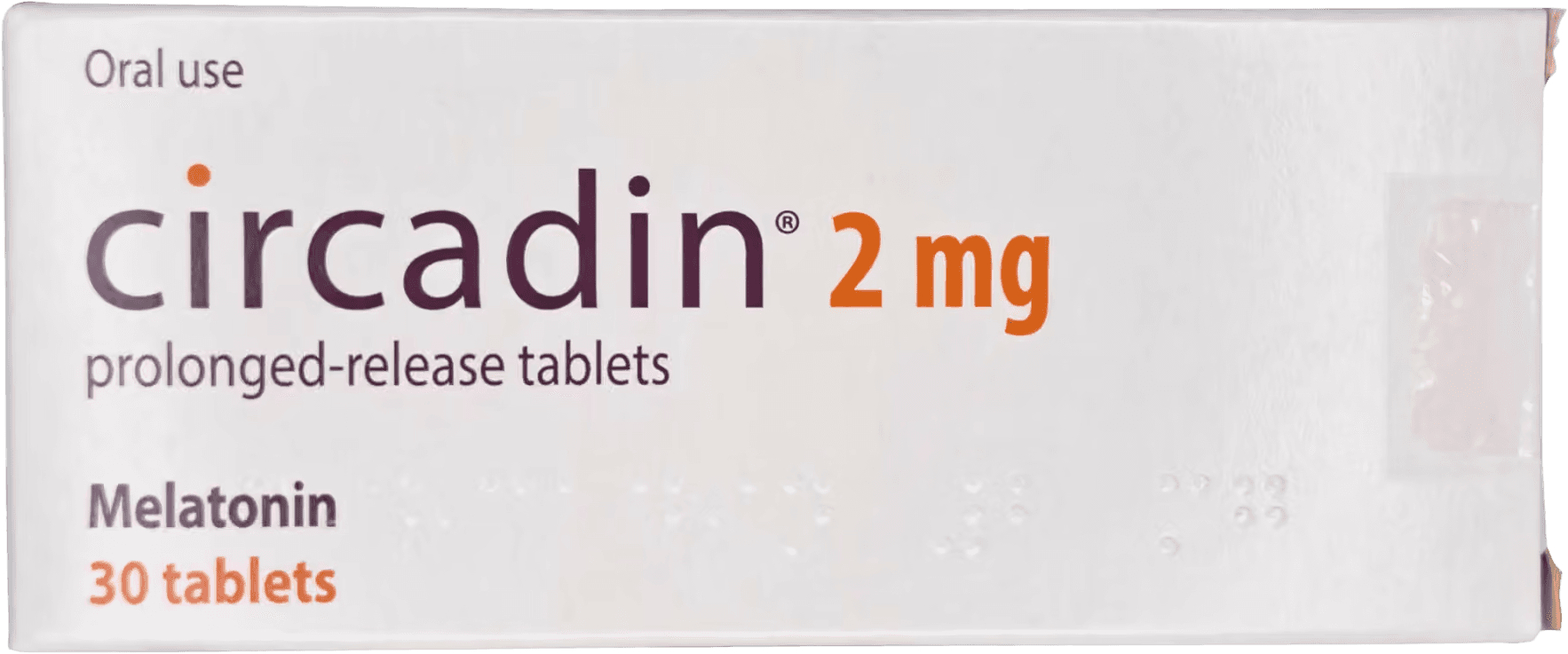 A pack of Circadin 2 mg prolonged-release melatonin tablets